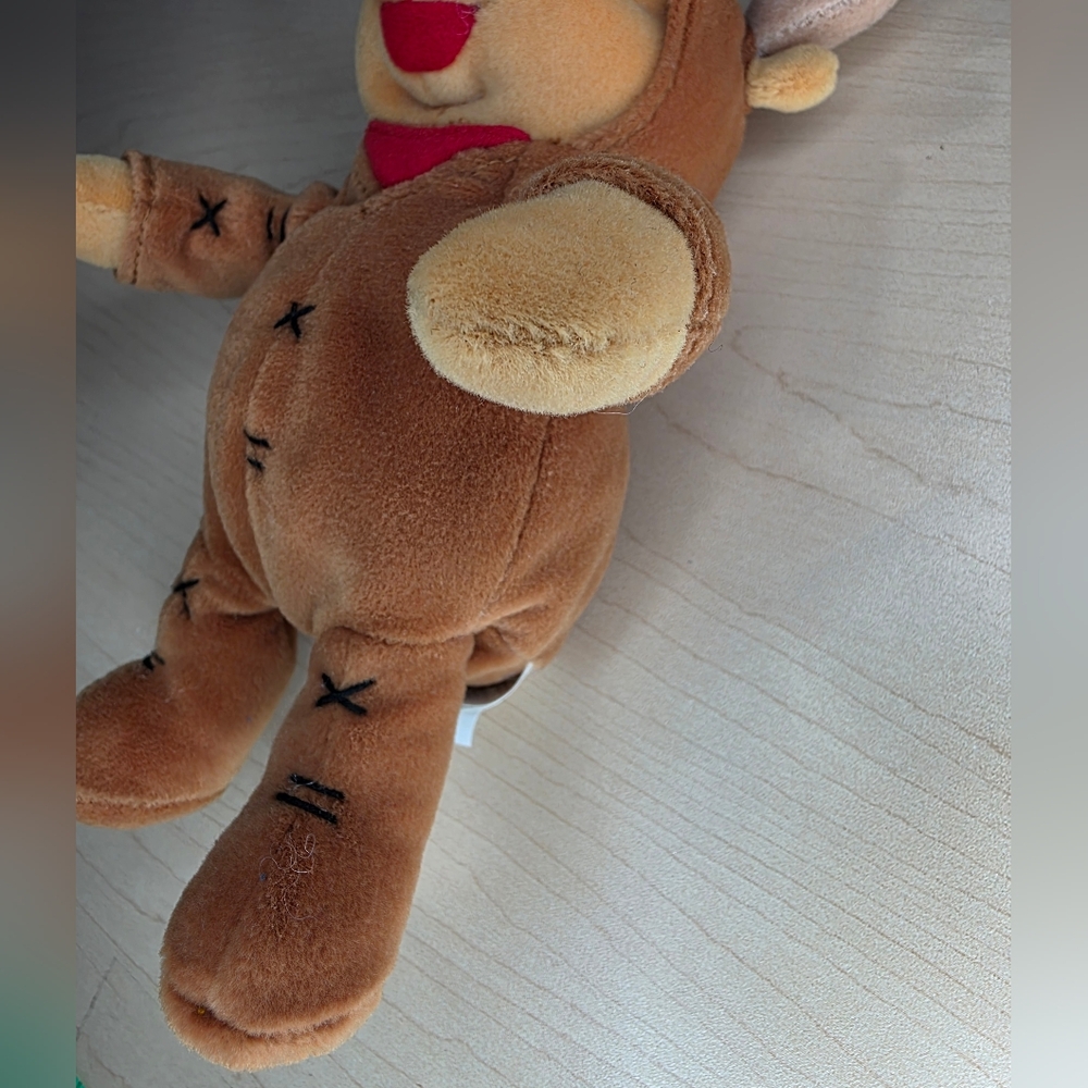 Winnie‎ The Pooh Reindeer Pooh 1999 Vintage Christmas Plush Toy - Picture 3 of 6